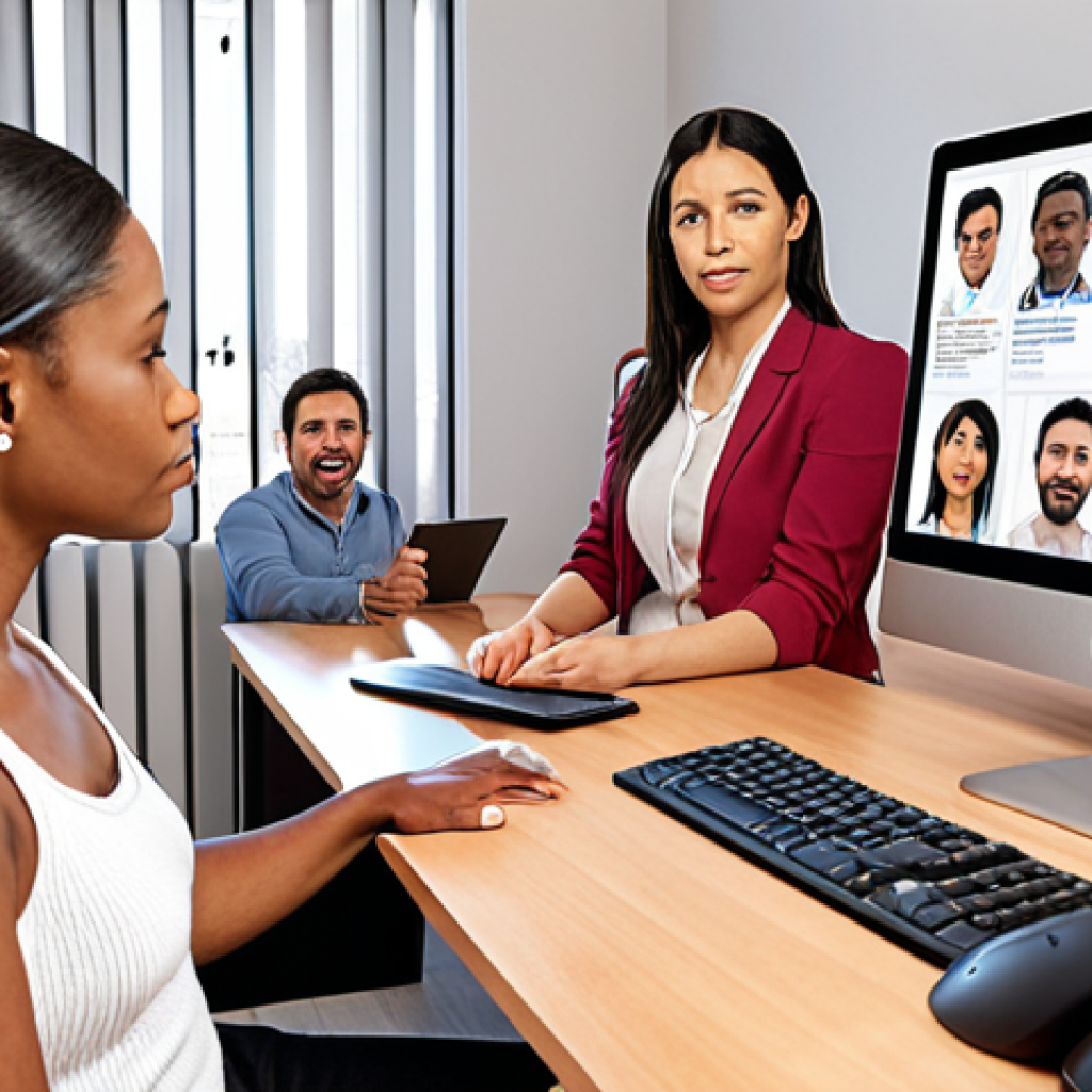 **Image Prompt 1:** A diverse team in a modern home office environment, participating in a virtual feedback session, with visual cues emphasizing open communication and constructive criticism. Focus on body language and expressions that convey trust and collaboration.